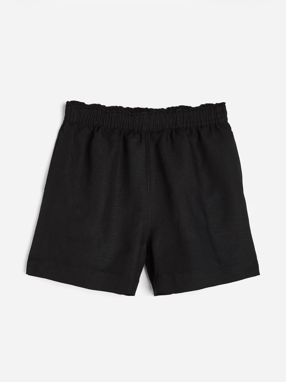 H&M Black Women's Elastic Waist Shorts